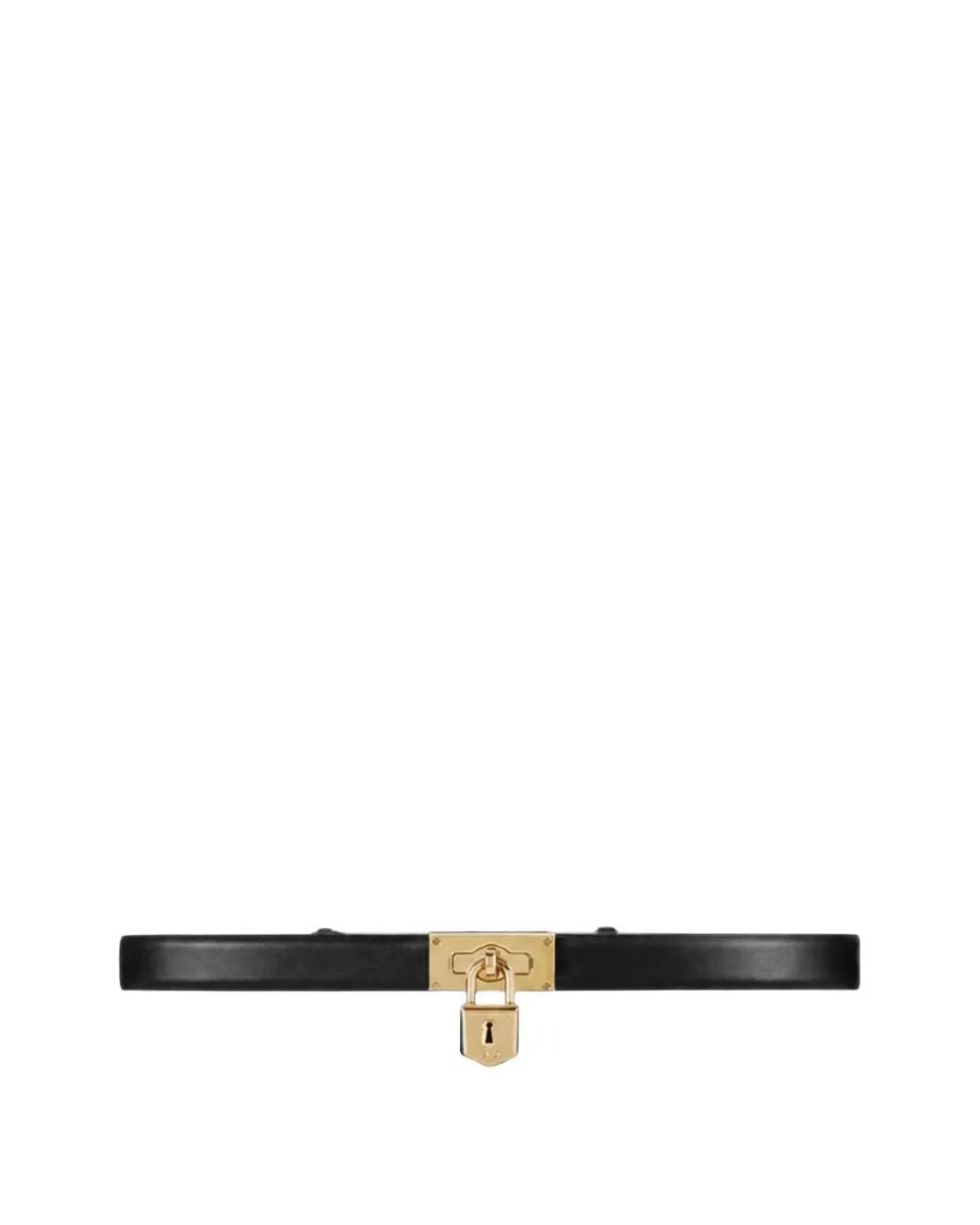Elisabetta Franchi White Leather Belt With Jewel Padlock