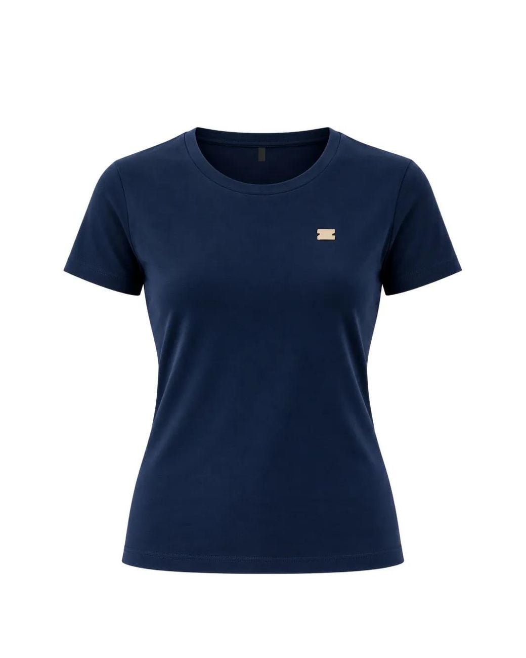 EA7 Blue Logo-Plaque Short-Sleeve T-Shirt