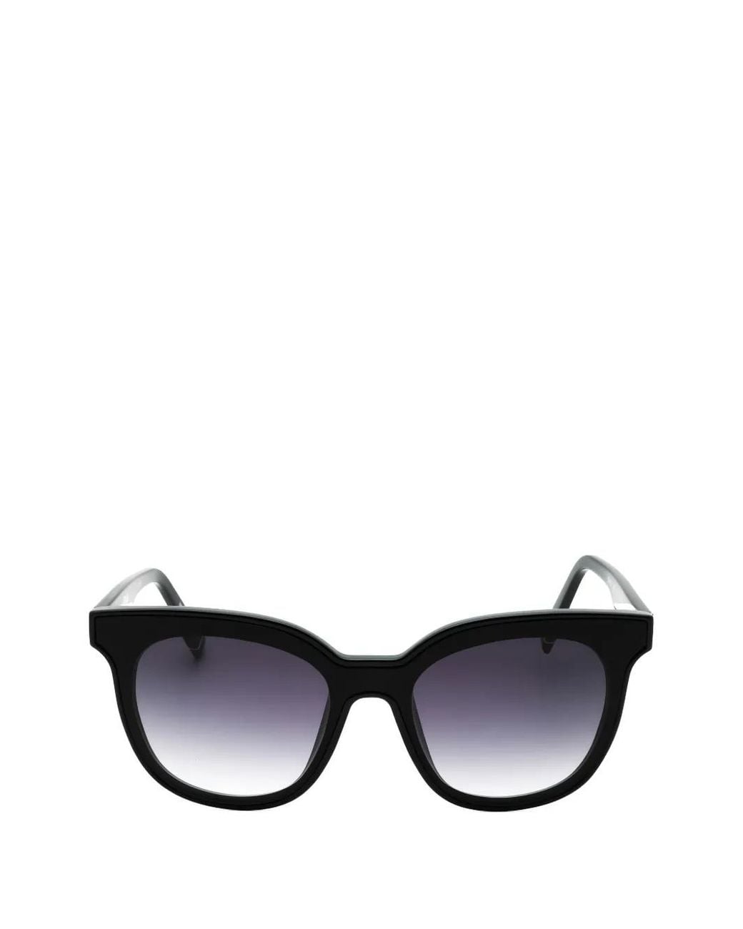 Fila Black Round-Frame Sunglasses