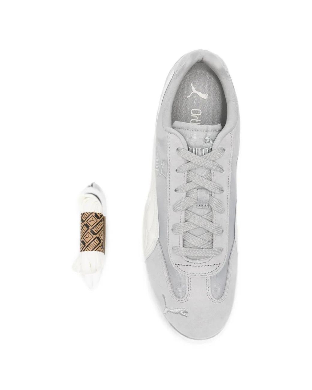 PUMA White Speedcat Sneakers Aus Nylon