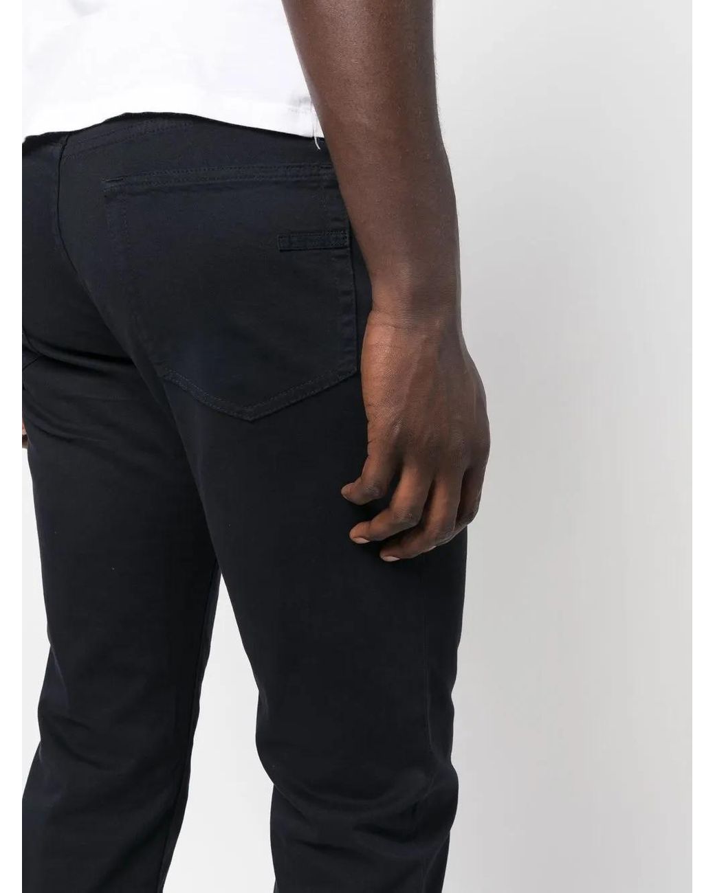 Zegna Blue Stretch Cotton Roccia Jeans for men