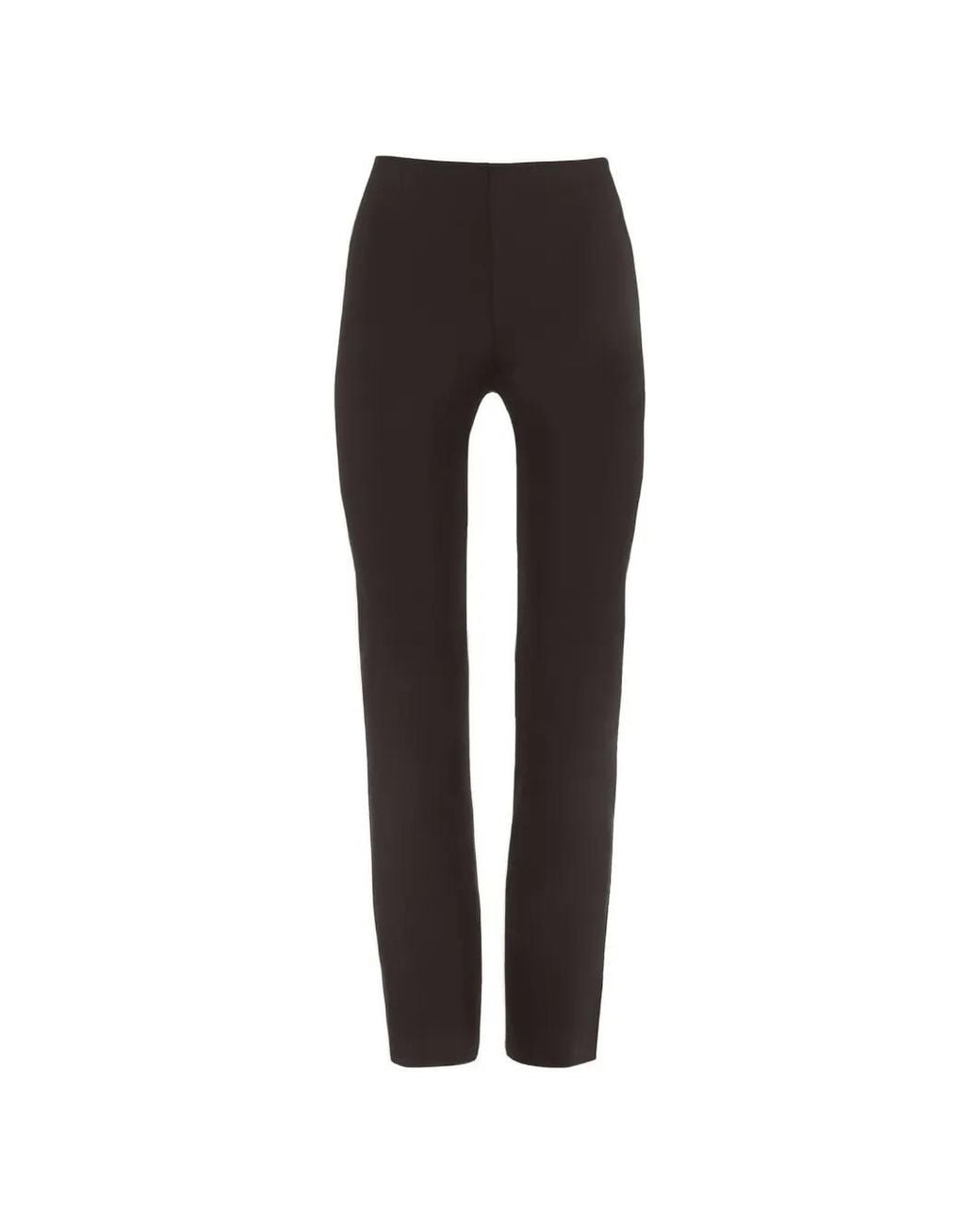 Wolford Black Pantalon Midnight Grace À Coupe Droite