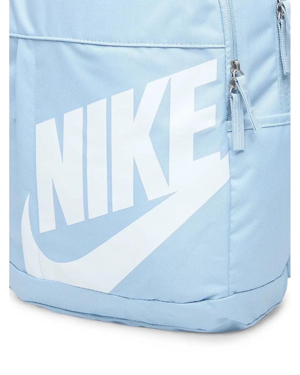 Nike Blue Logo-Print Zip-Fastening Backpack