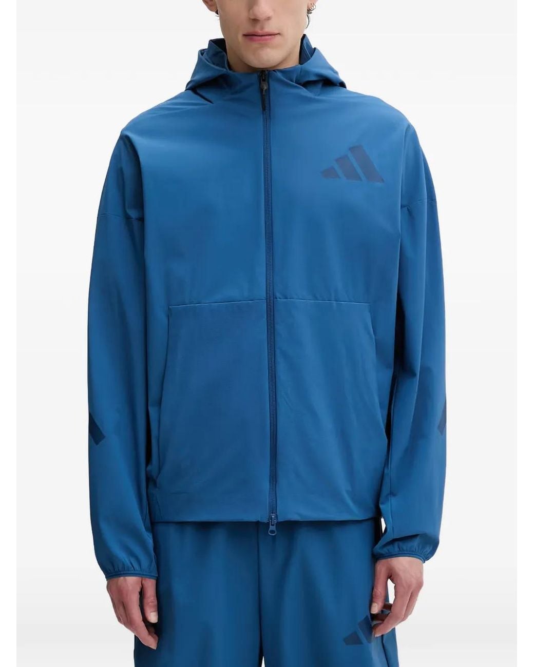 Adidas Blue Z.N.E. Woven Track Top for men