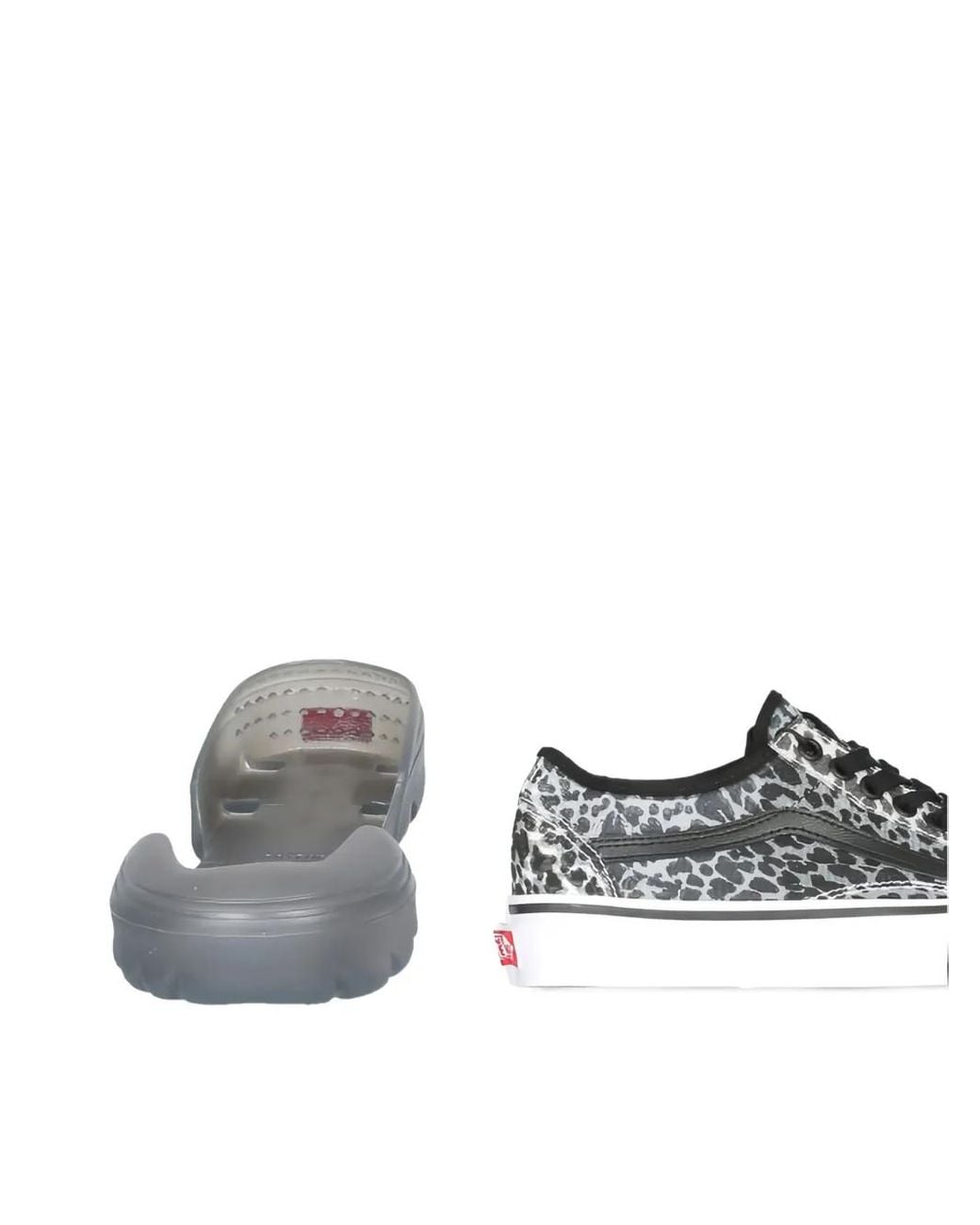 Vans Brown Leopard Print Platform Trainers