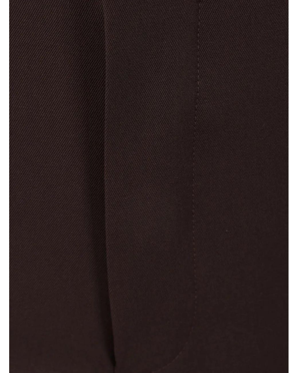 Prada Black Pressed-Crease Straight Trousers for men