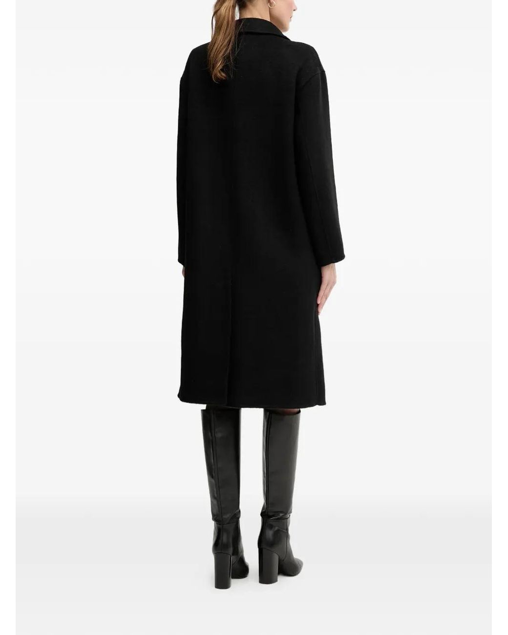 GAUDI Black Double-Breasted Coat