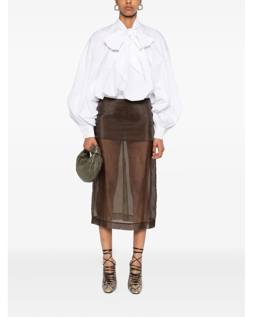 Viktor & Rolf White Bow-Detailed Blouse