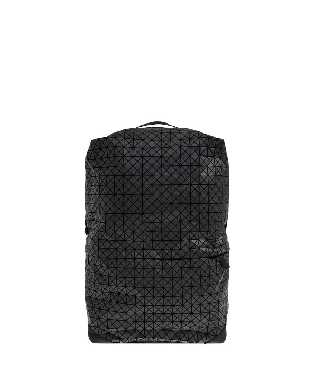 Issey Miyake Black Geometric-Pattern Backpack for men