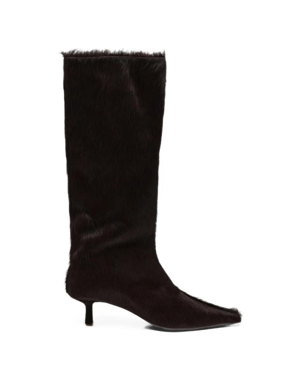 Senso Black Kailey Pointed-Toe Kitten-Heel Boots