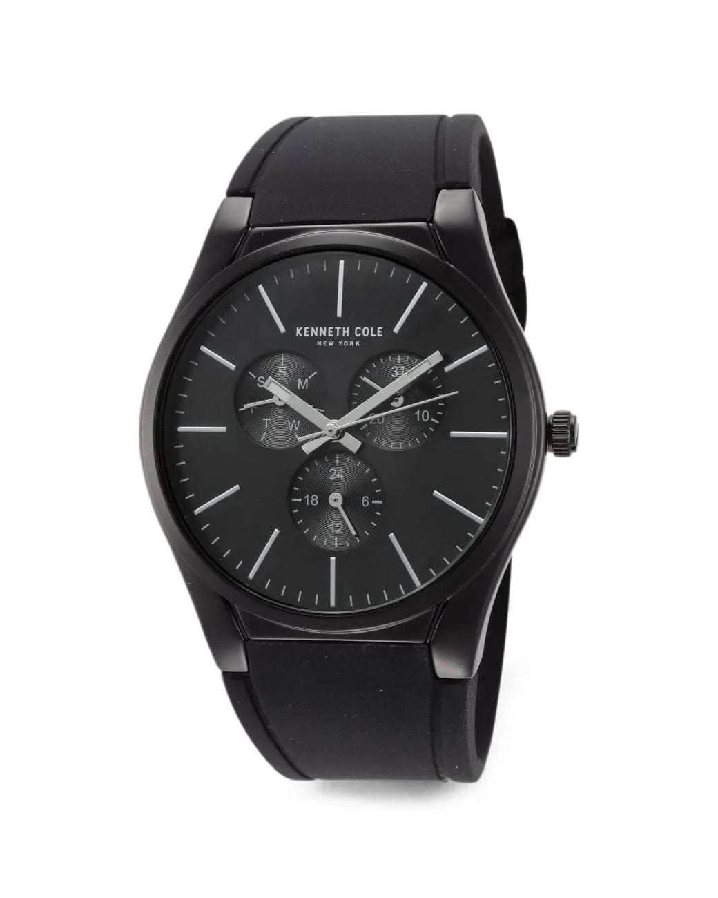Kenneth Cole Black Montre À Boîtier Rond Mm for men
