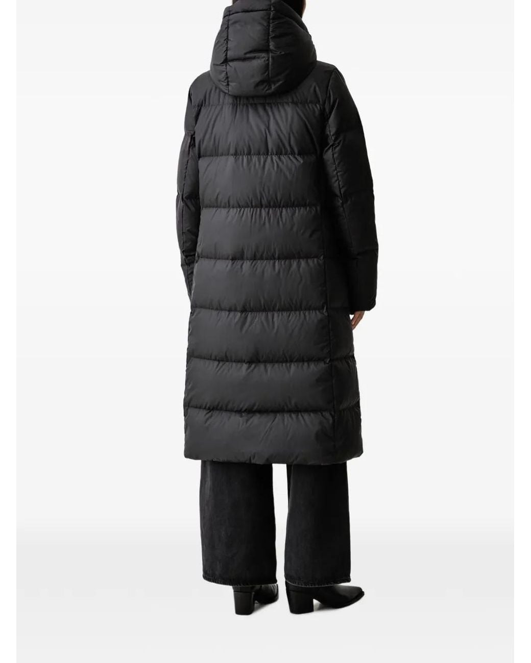 Marc O' Polo Black Quilted Hooded Jacket