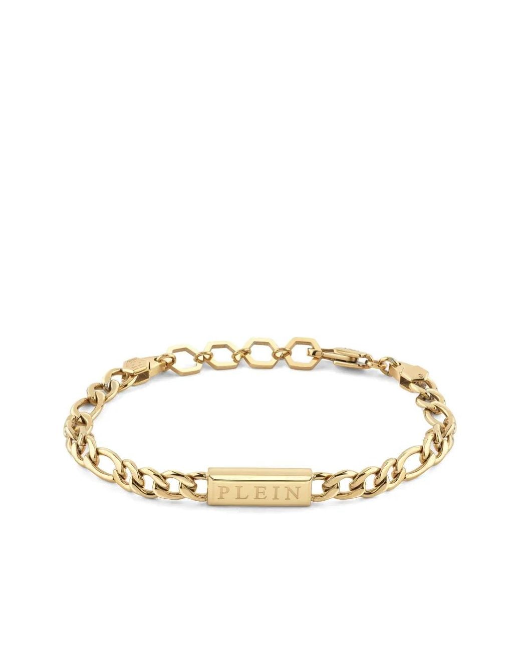 Philipp Plein Metallic Paperclip Bracelet for men