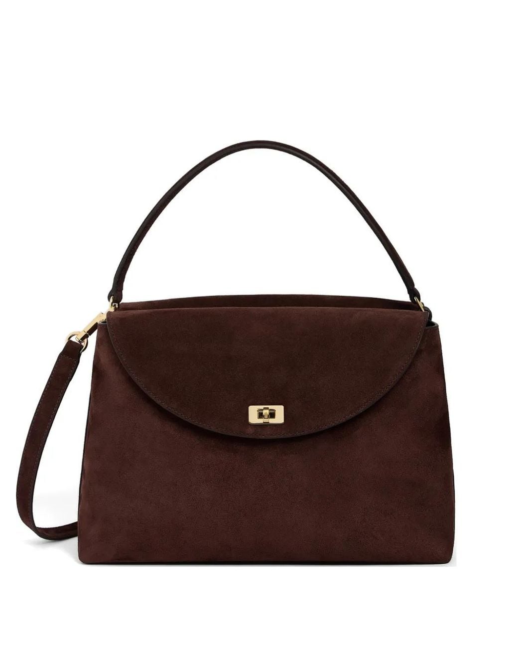 Sandro Brown Mini Le Grand Bazaar Suede Shoulder Bag