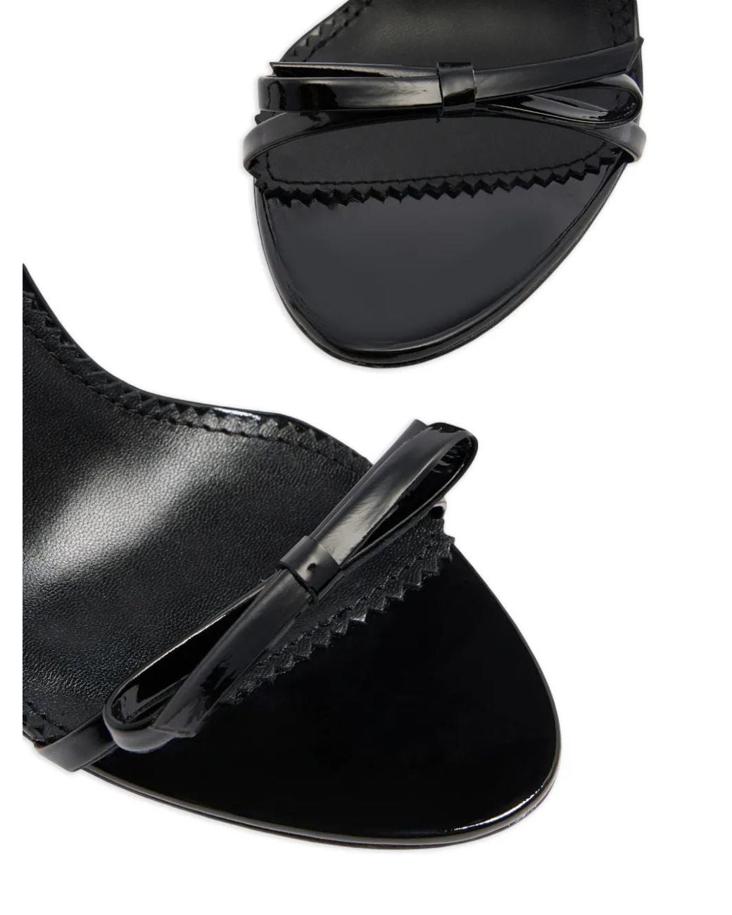 DSquared² Black Bow Heeled Sandals