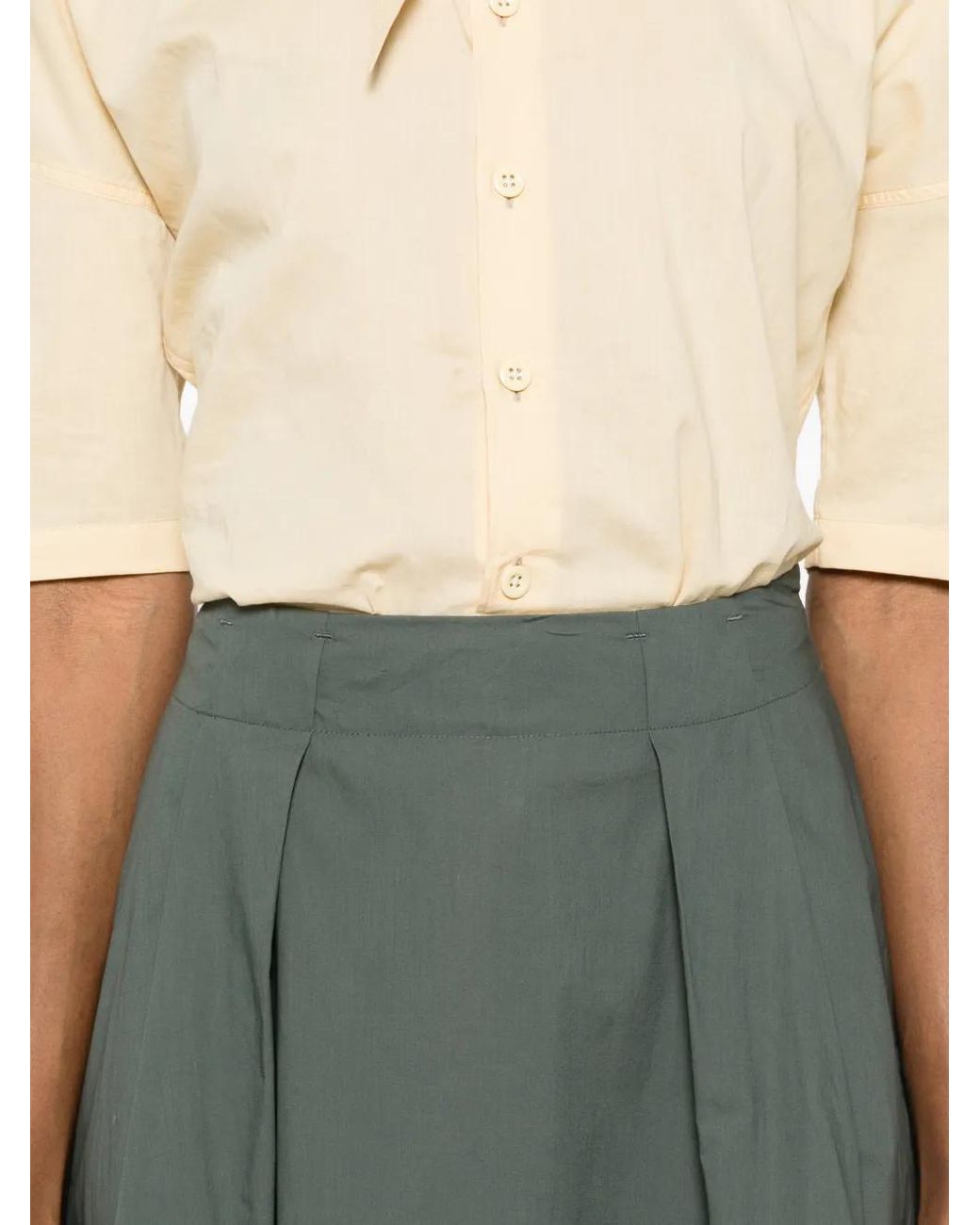 Woolrich Gray Cotton Long Skirt