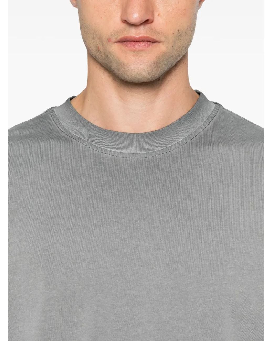 Imperial Gray Ombré-Effect Crew-Neck T-Shirt for men