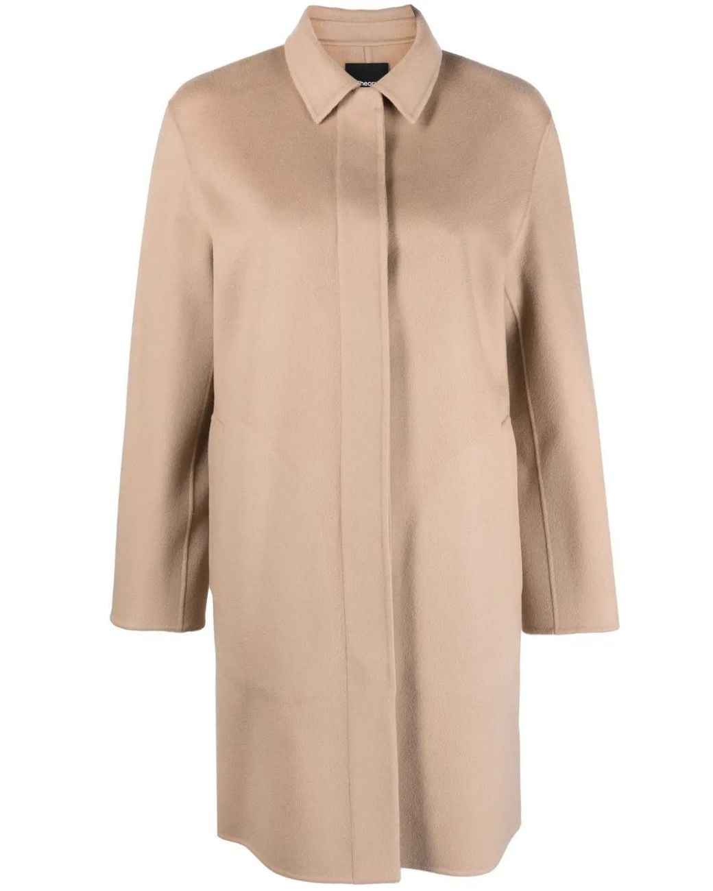 Theory Natural Palomino Wool-Blend Coat