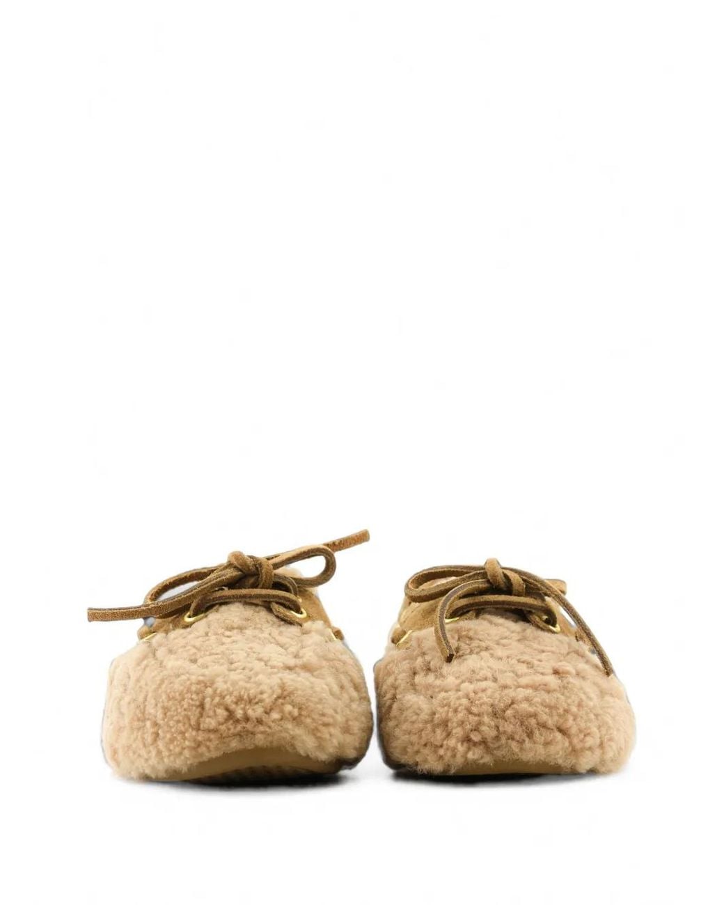 Toral Shoes Natural Shearling Moccasins