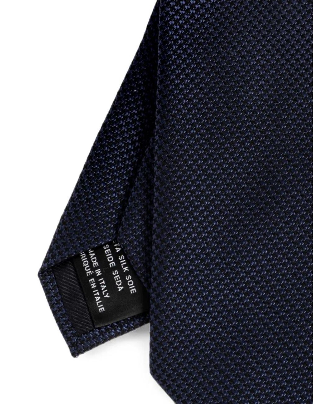 Tom Ford Blue Micro-Pattern Silk Tie for men