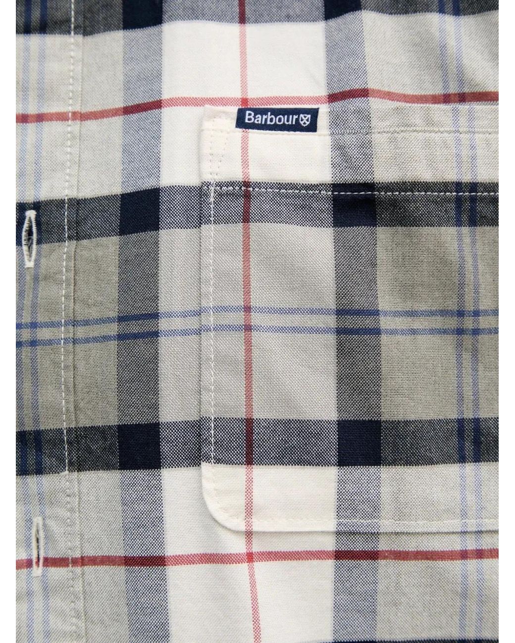 Barbour Blue Lewis Check-Pattern Shirt for men