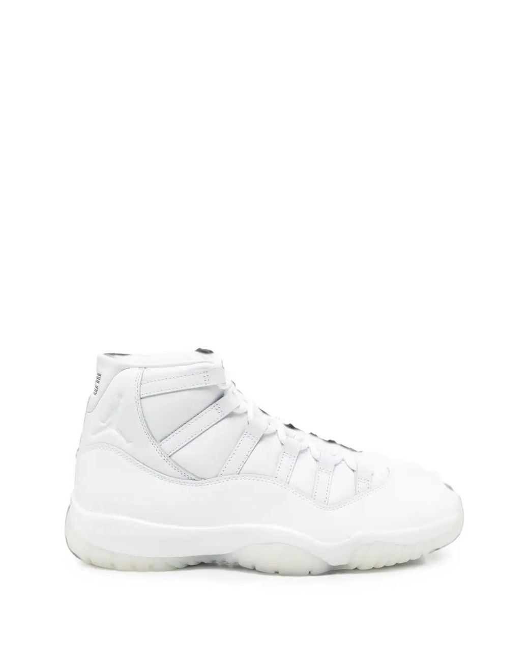 Comme des Garçons White X Air Jordan 11 Leather Sneakers
