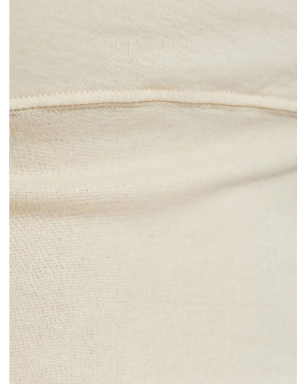 Rick Owens White Jersey Sweatshirt