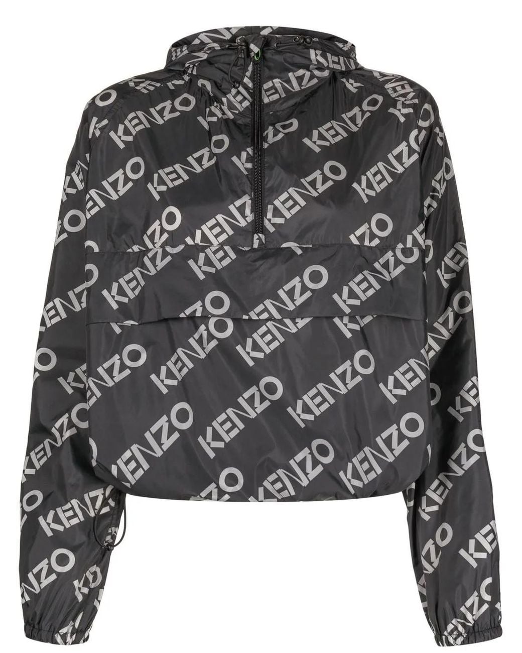 KENZO Black Logo-Print Jacket