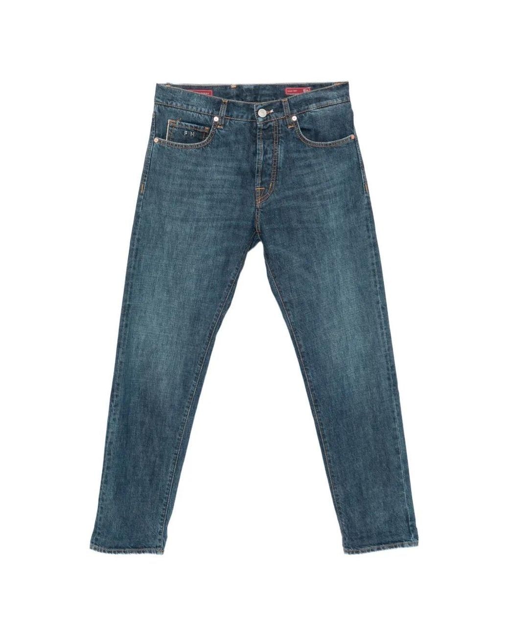 Sartoria Tramarossa Blue Dante Faded Jeans for men
