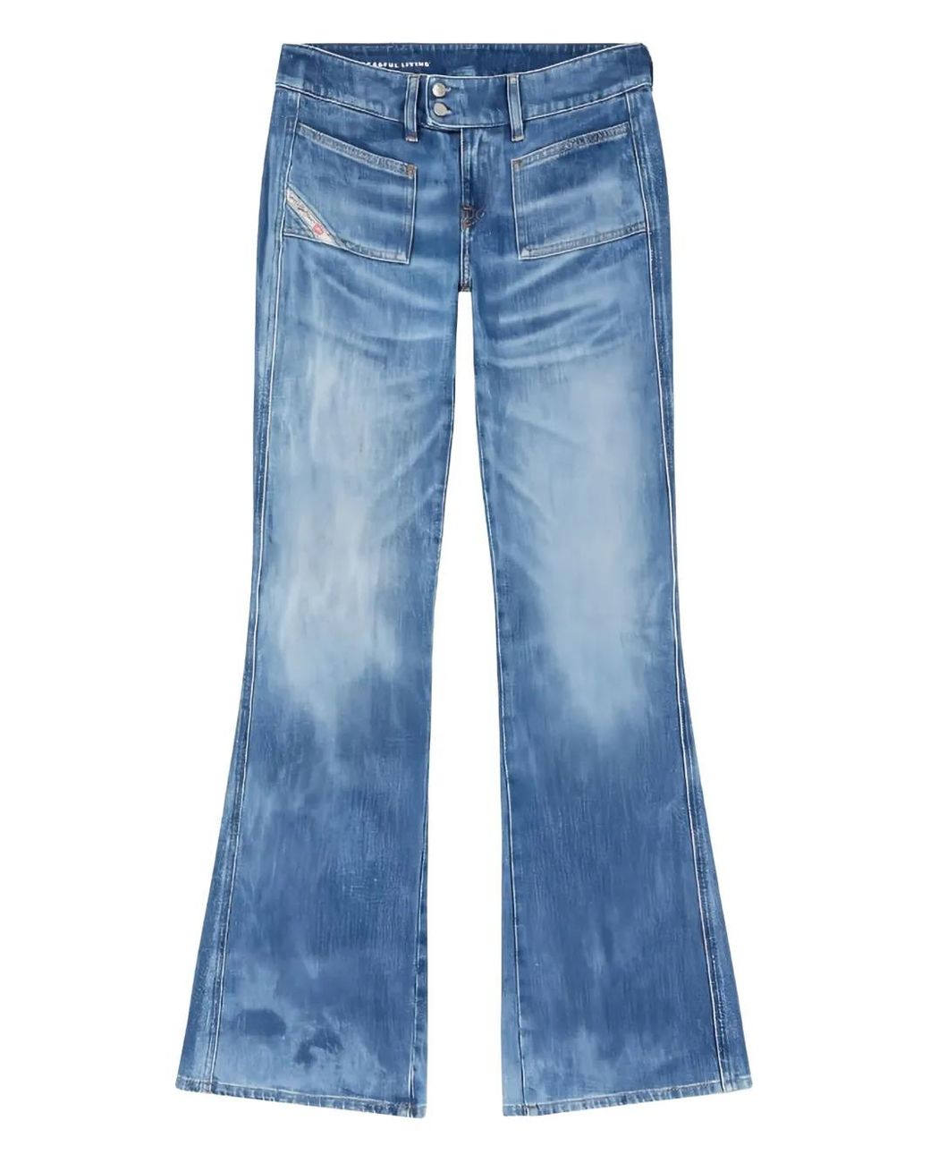 DIESEL Blue D-Hush Jeans for men