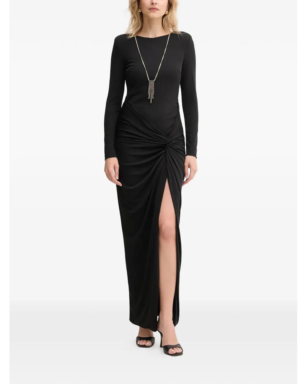 Fracomina Black Knot Detail Dress