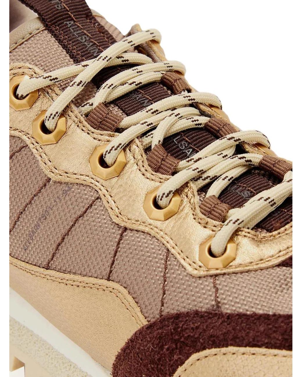 AllSaints Natural Nevis Lace-Up Sneakers