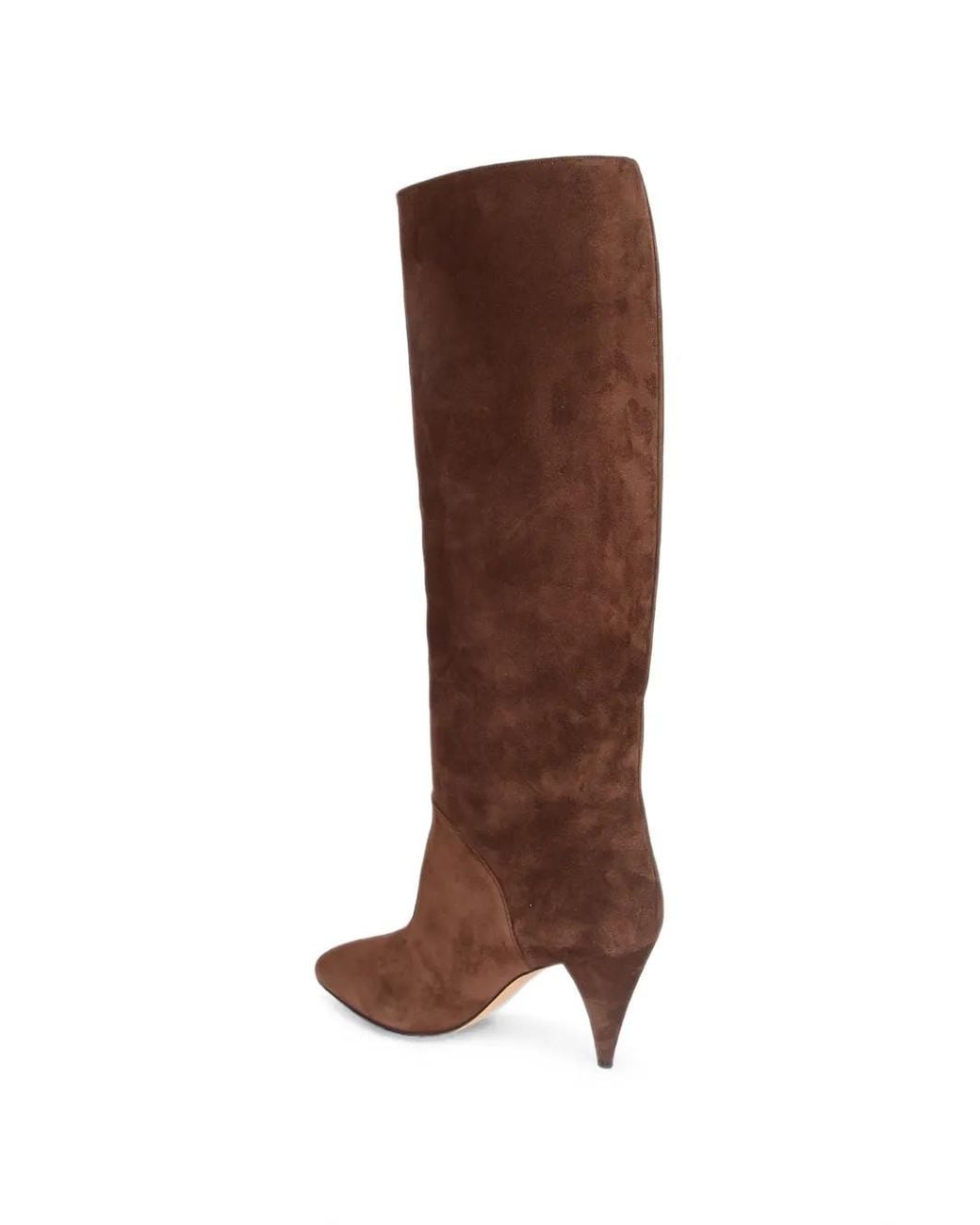 Casadei Brown Pointed-Toe Suede Boots