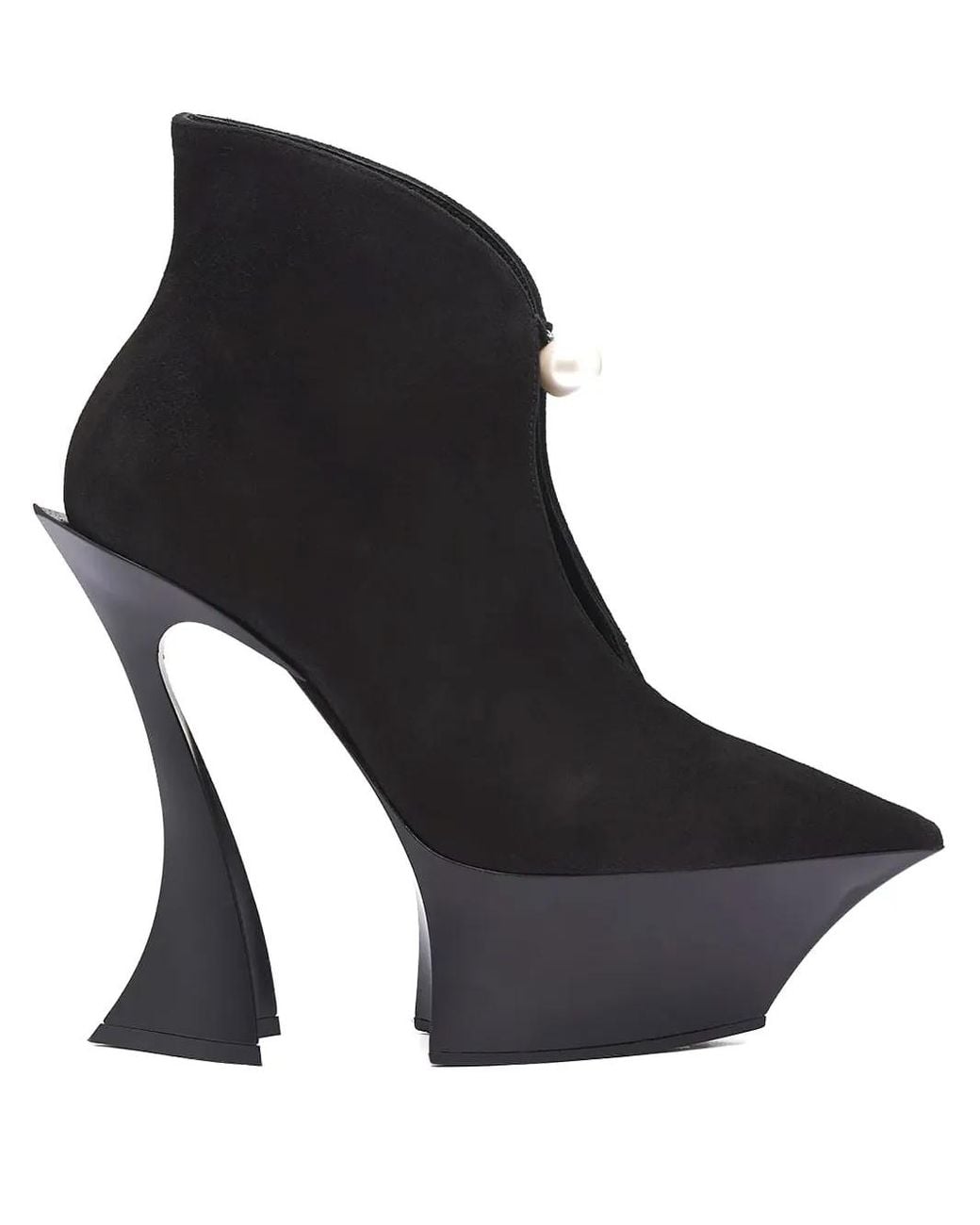 Mugler Black 95Mm Fang Sculpted-Heel Boots