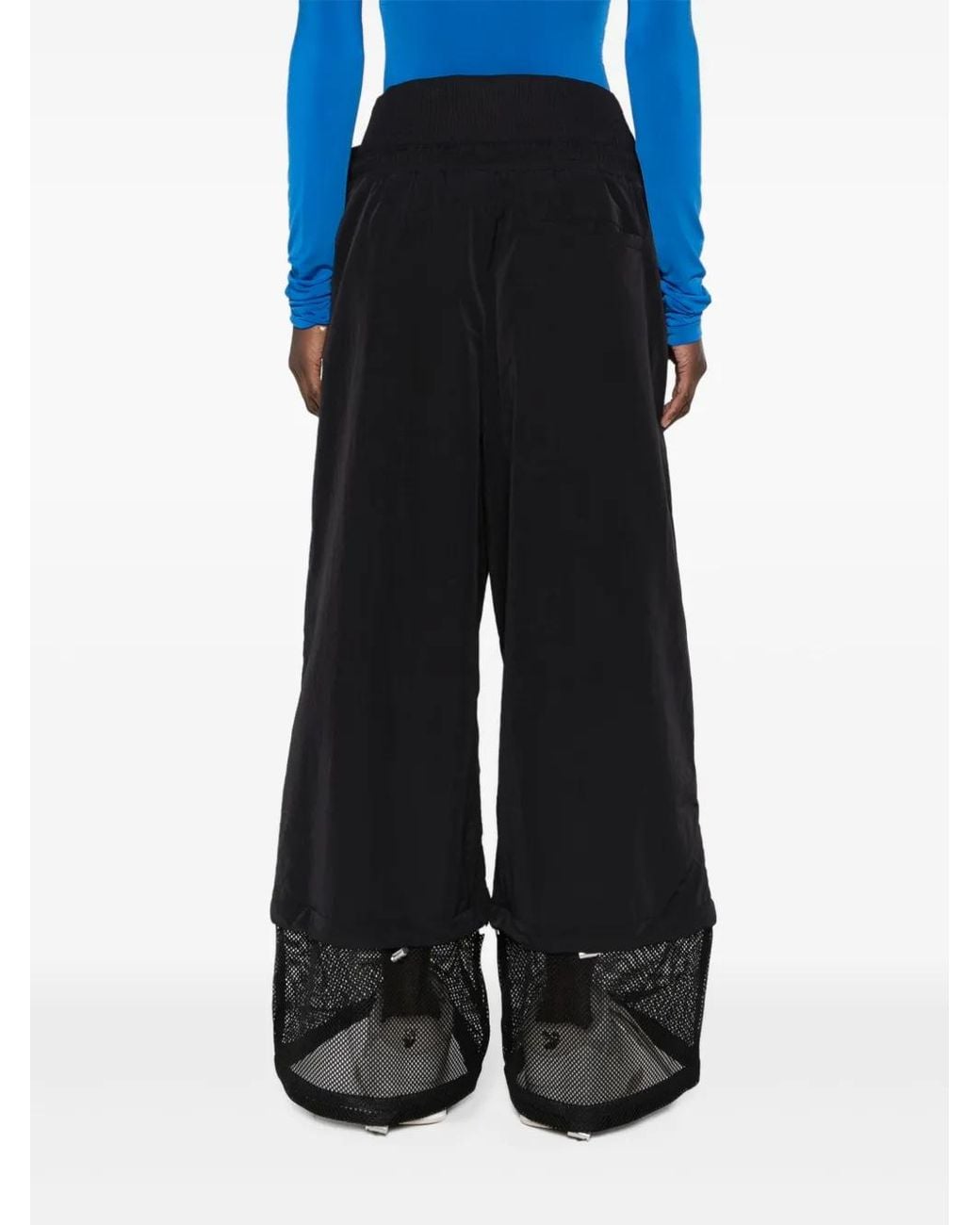Off-White c/o Virgil Abloh Black Crispy Wide Mesh Trousers For