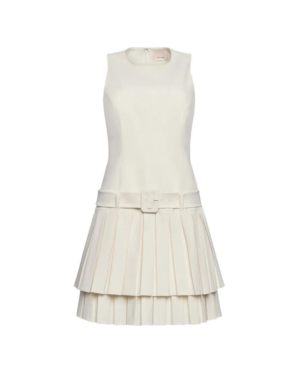 Cinq À Sept White Reena Pleated Mini Dress