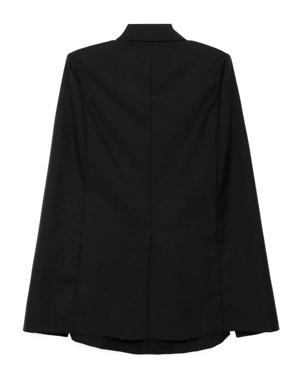 Goen.J Black Notched-Lapel Blazer