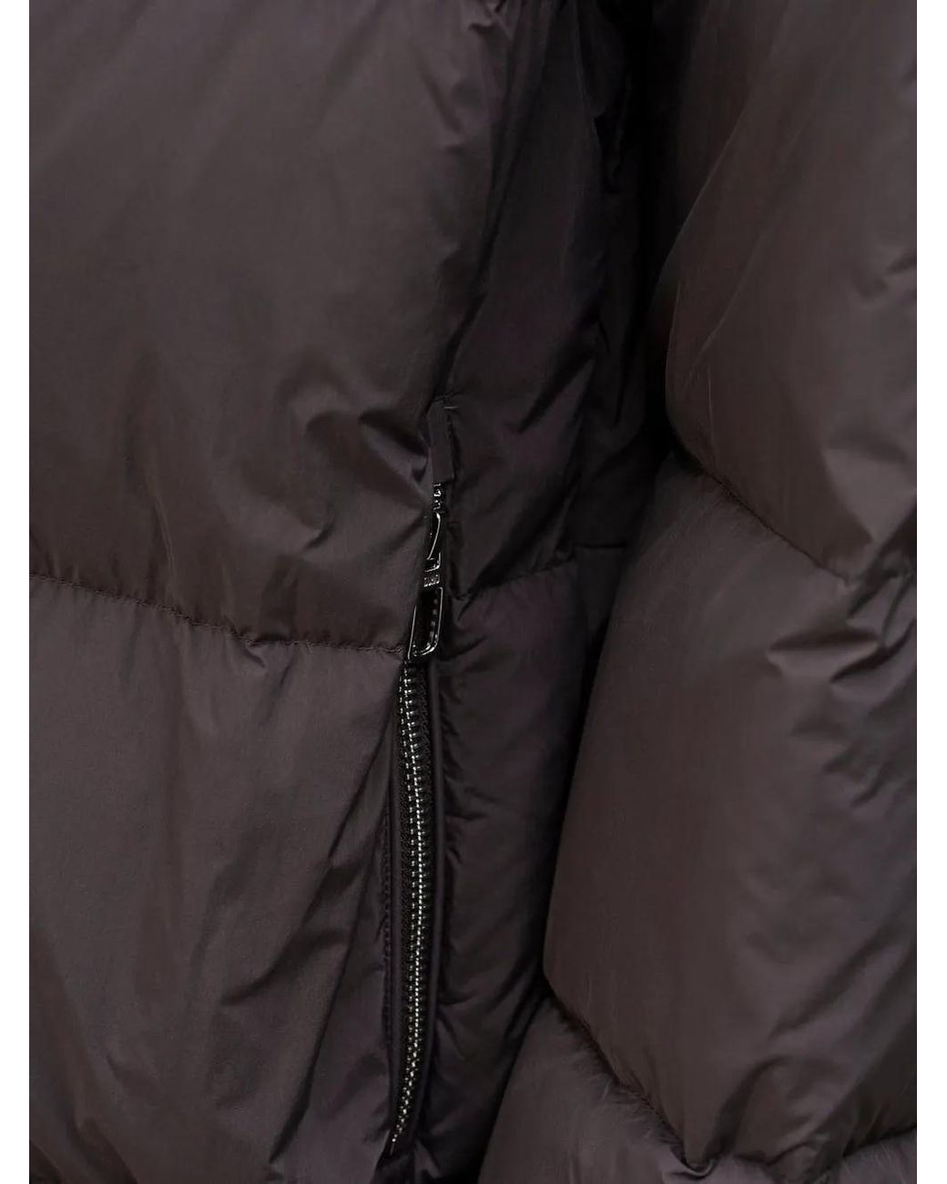 DUNO Gray High-Neck Parka Coat