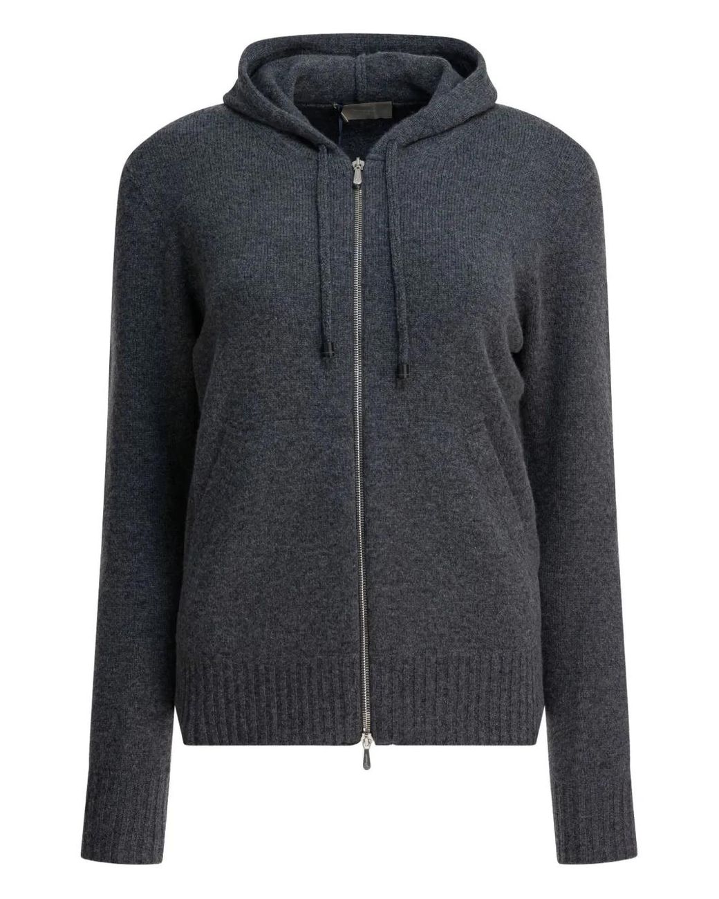 Drumohr Black Zip Hooded Cardigan