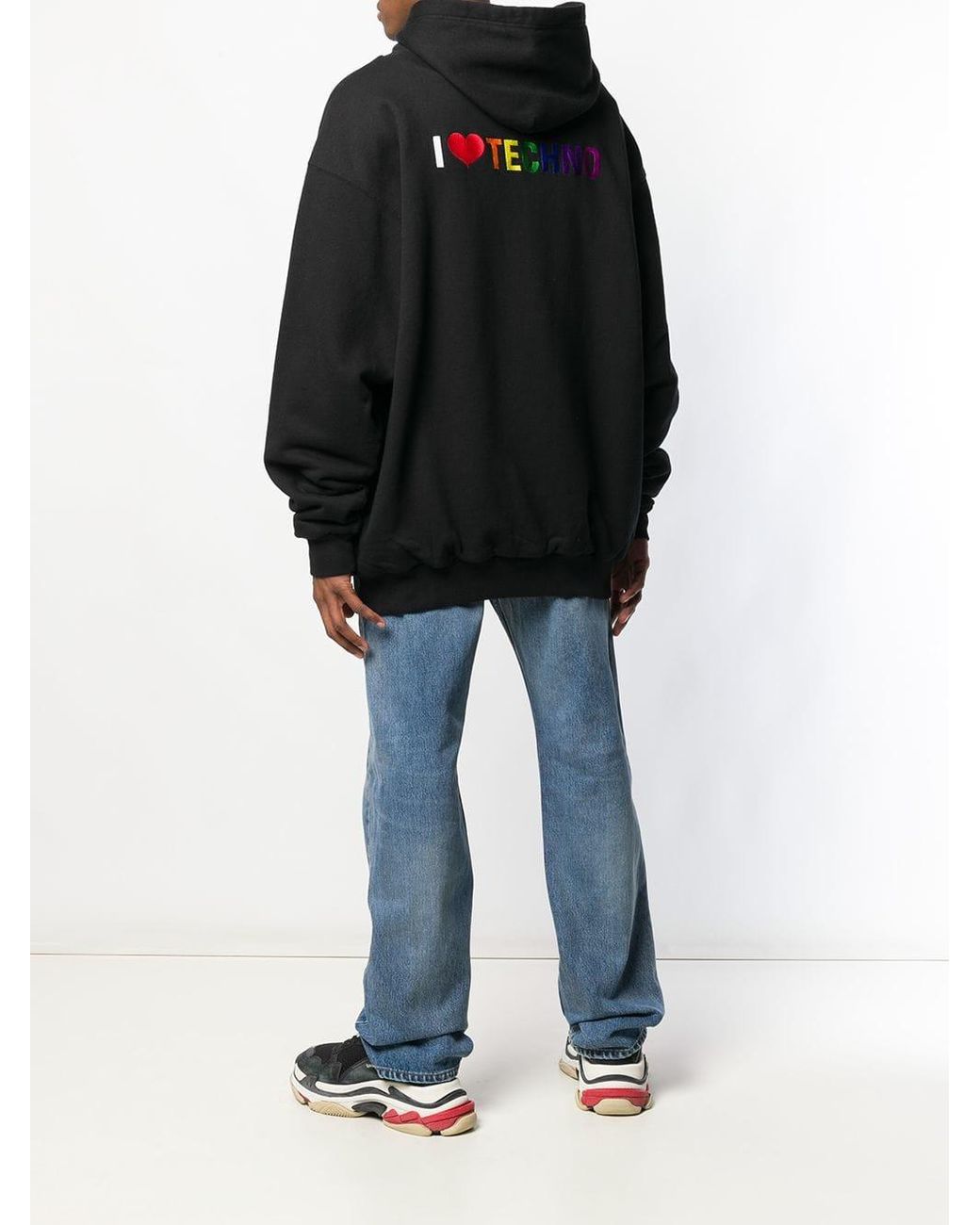 Balenciaga I Love Techno Hoodie in 