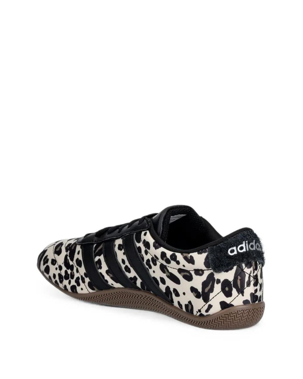 Adidas White Leopard-Print Sneakers