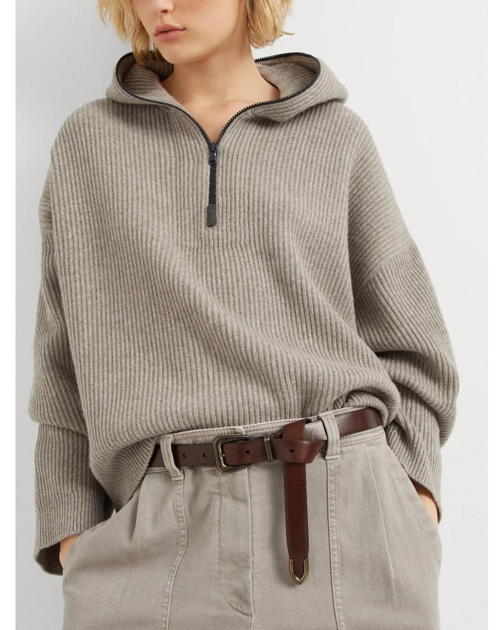 Brunello Cucinelli Brown Leather Belt
