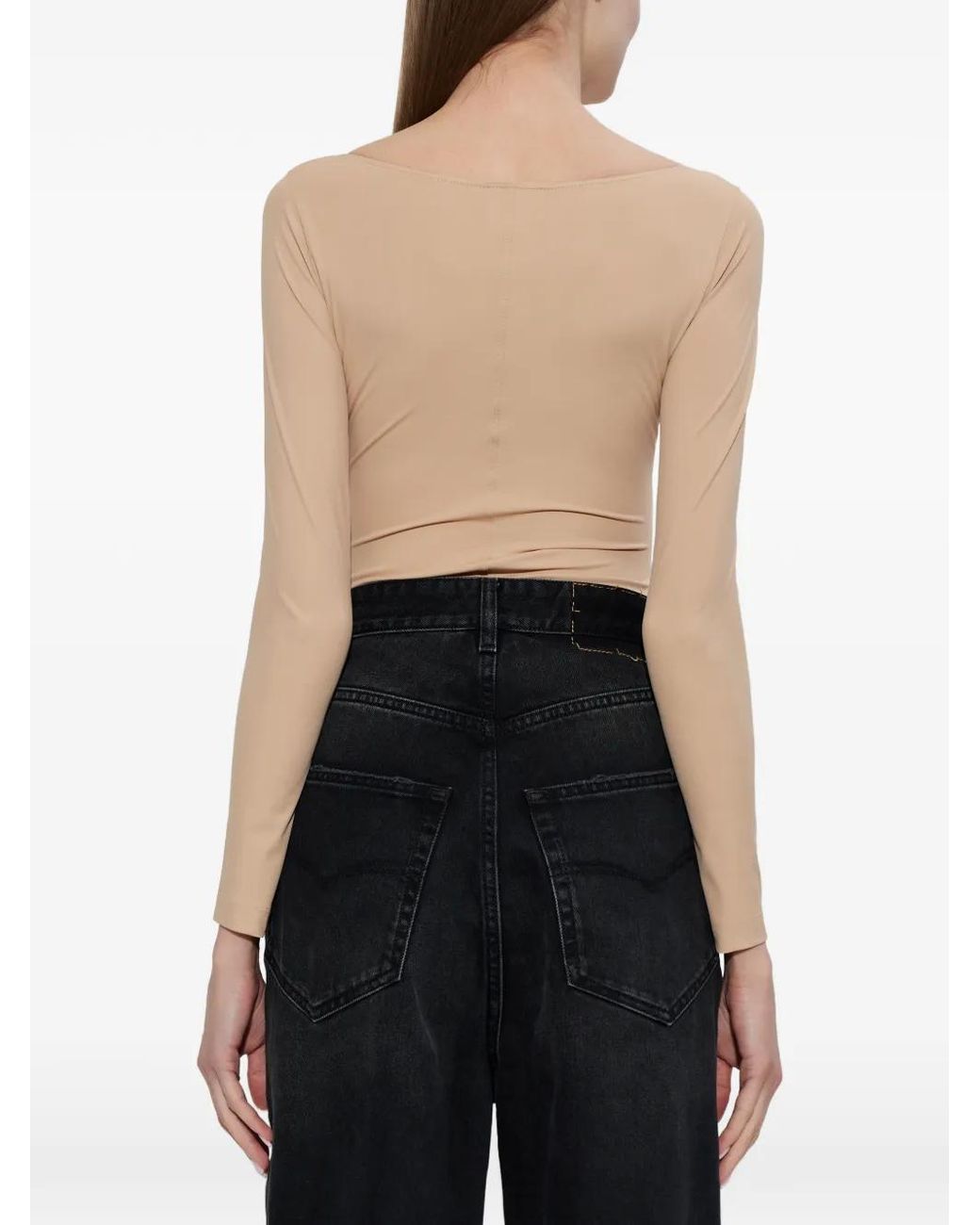 Vetements White Long-Sleeve Bodice Body