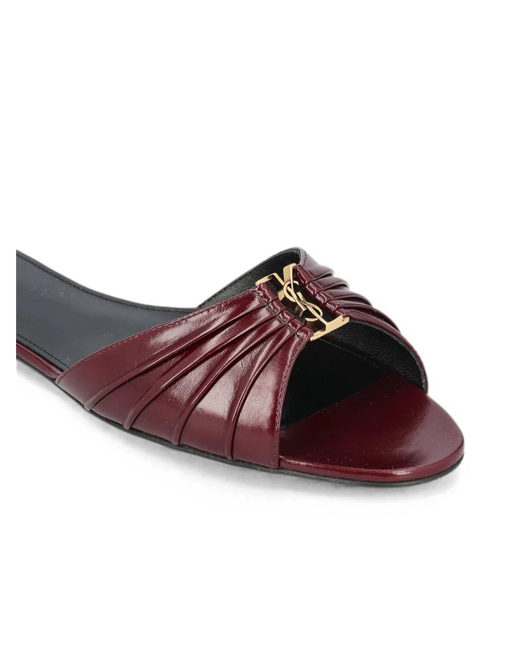 Saint Laurent Red Babylone Slides
