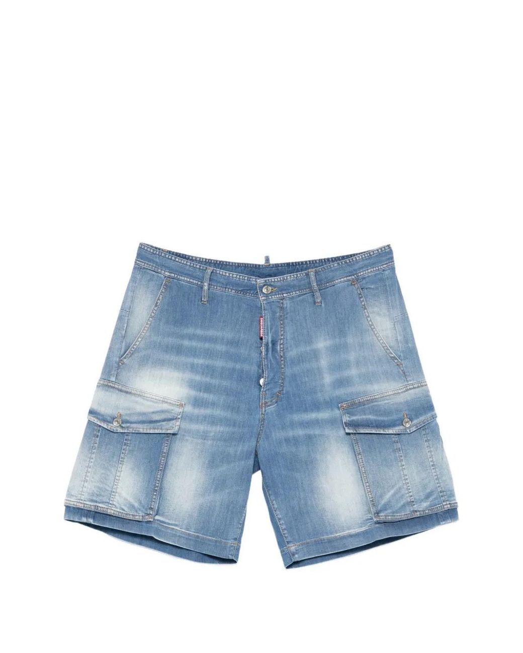 DSquared² Denim Cargo Shorts in het Blue voor heren