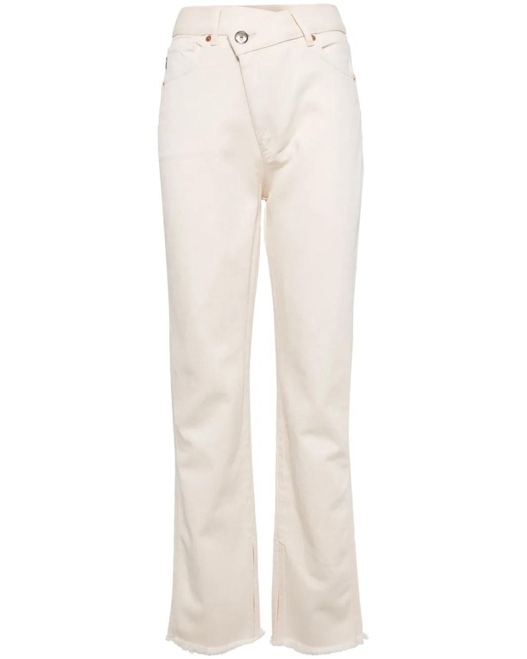 Alohas White Kansas High-Rise Straight-Leg Jeans