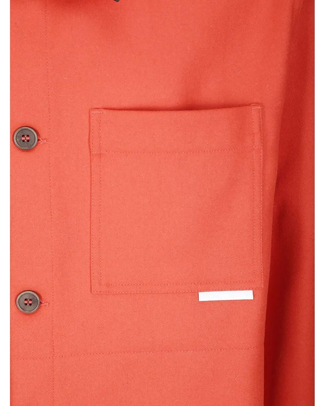 GR10K Orange Button-Up Jacket for men
