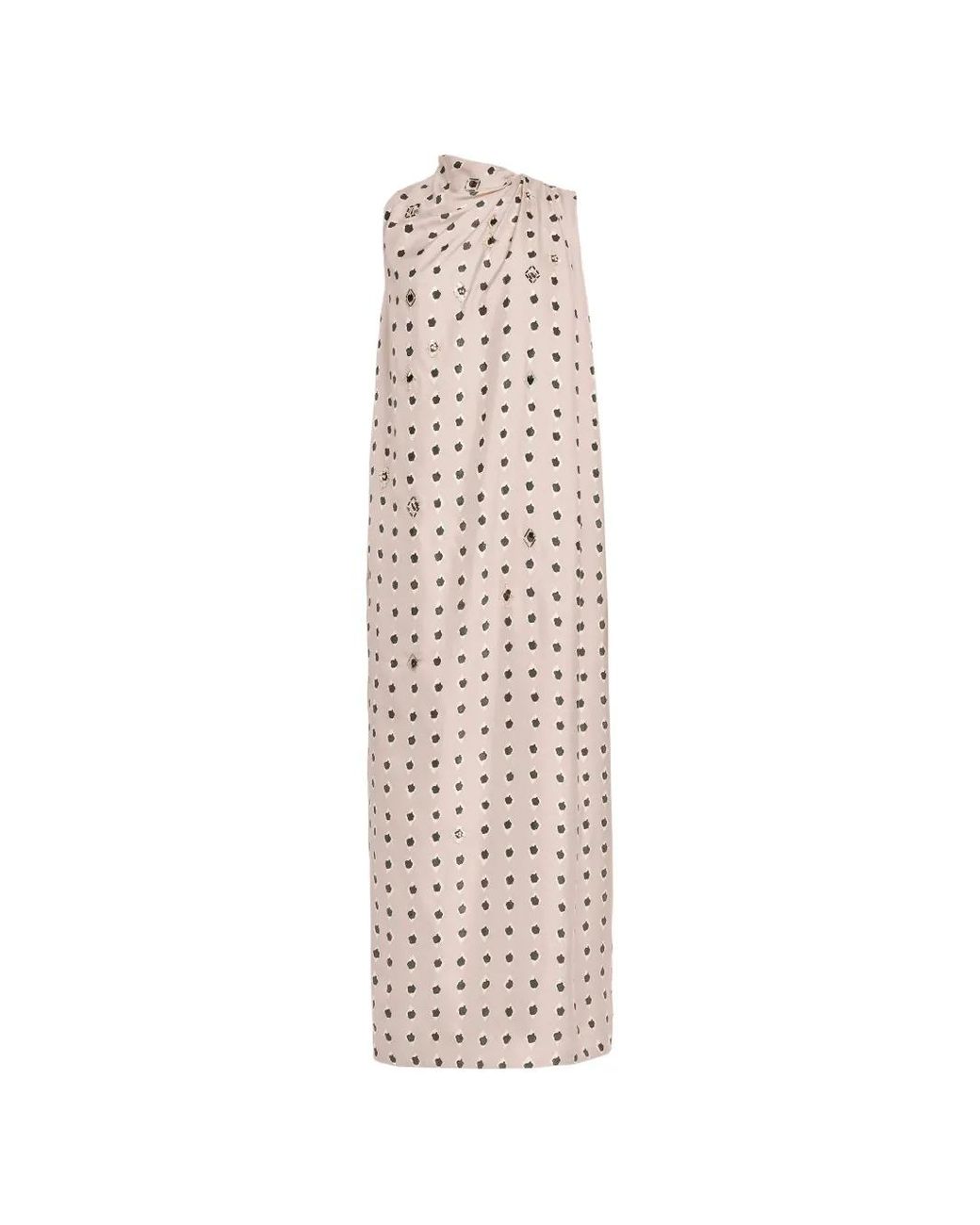 Altuzarra White Jackie Draped Midi Dress