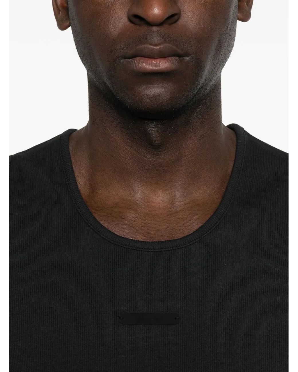 Fear Of God Black Ribbed Tank Top for men