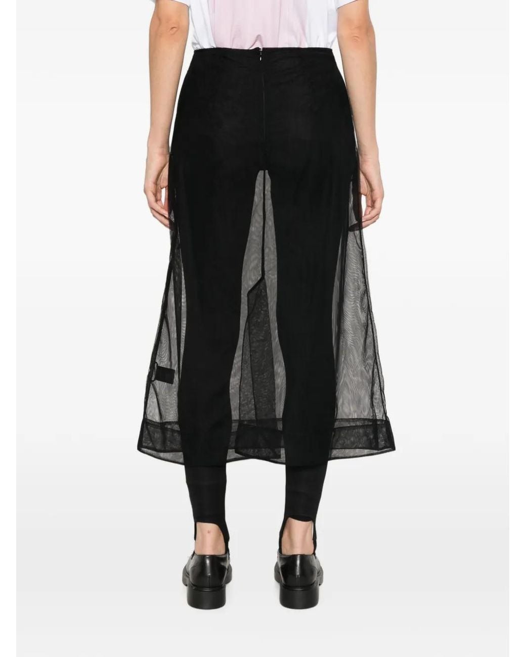 Simone Rocha Black Ribbon Rosette Ripple Skirt